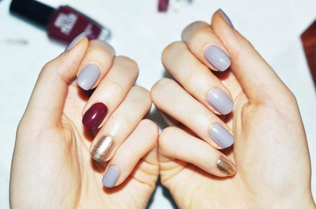 Different colored nail polish like...?