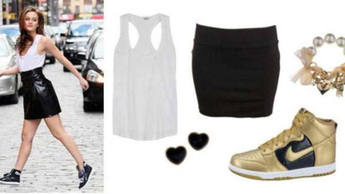 Are sneakers with skirts awkward looking?