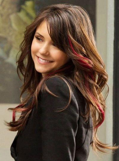 Your opinions on red lowlights, highlights, dip dye and ombre in brown hair?