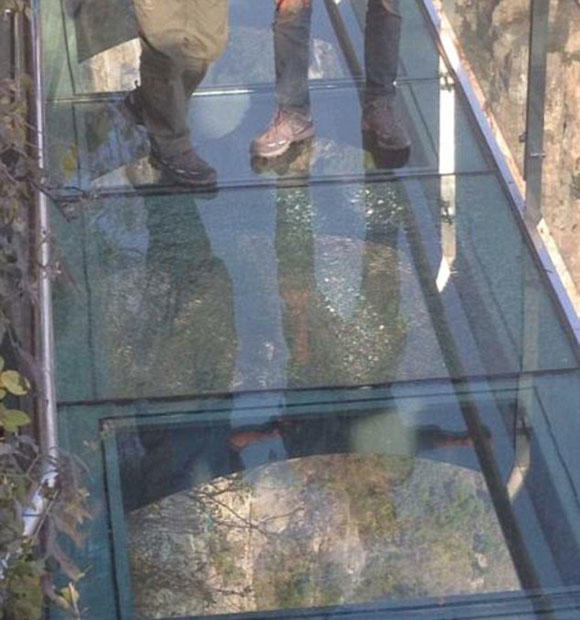 World's longest and highest glass-bottom bridge. Would you walk across it?