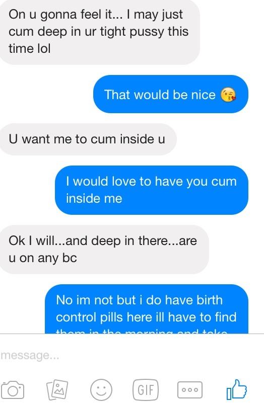 Is he trying to purposely knock me up?