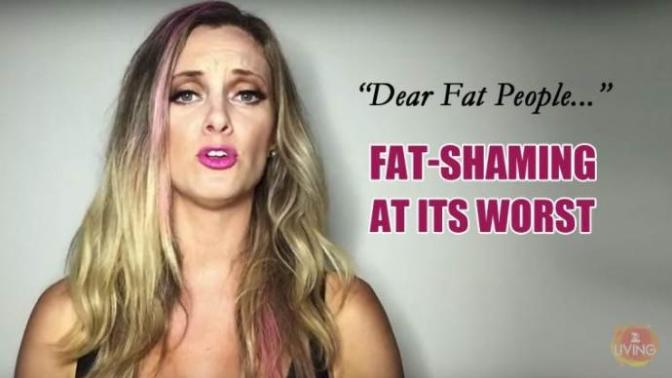Do you think fat shaming is a good or bad thing for society?