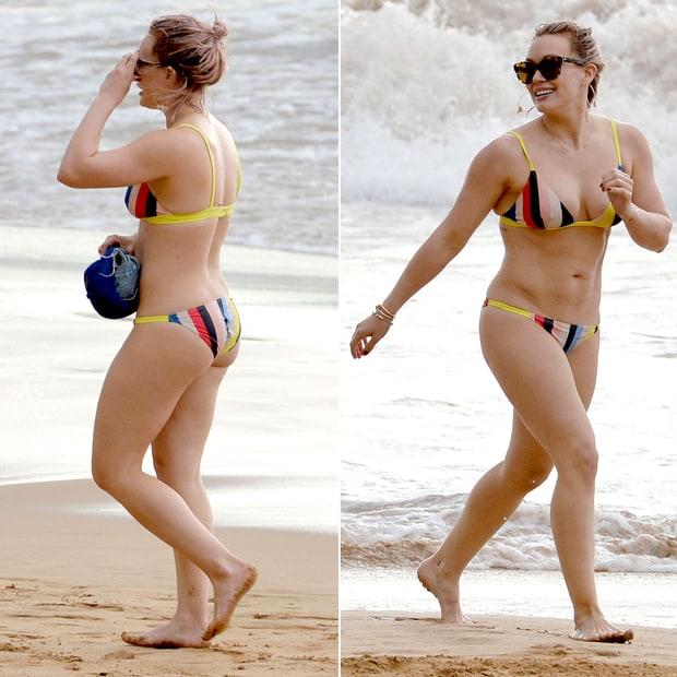 Is Hillary Duff a tiny body builder?