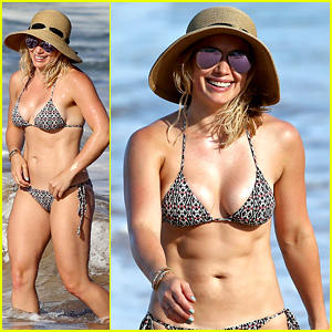 Is Hillary Duff a tiny body builder?
