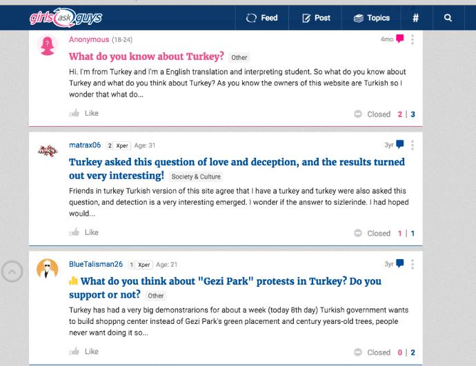 Hey what do you guys think of Turkey and Turkish people?