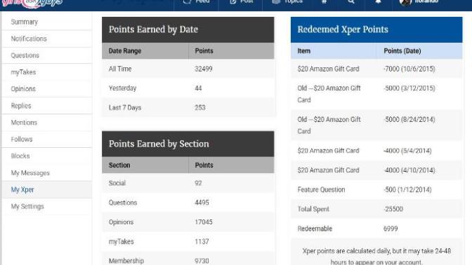 How unlucky am I, I'm exactly 1 Xper point away from an Amazon gift card?