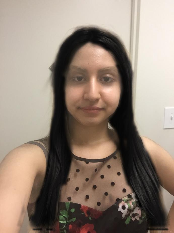 Do I look pretty with black hair despite the societal standards? (Please read the description). Can girls with blonde eyebrows dye their hair black?