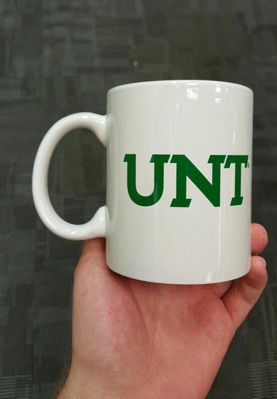 The University of North Texas coffee mug