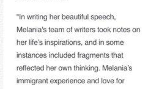 Did Melania Trump Plagiarize Michelle Obama's Speech?