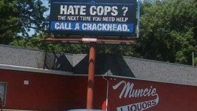 What do you think of this "Hate Cops?" billboard?
