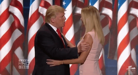 Was it creepy the way Trump fondled his daughter during the convention?