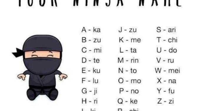 What is your ninja name?