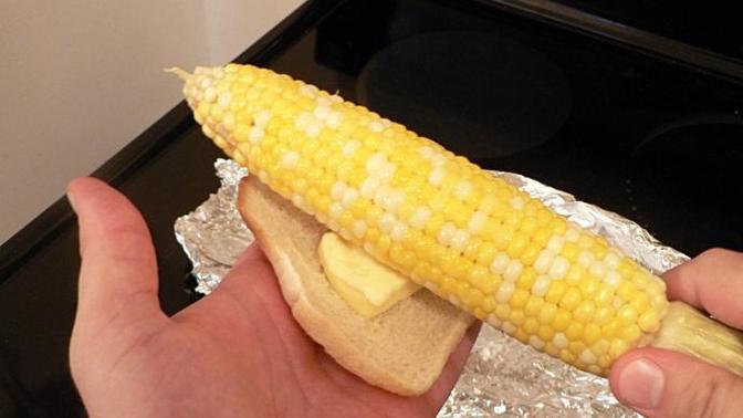 How do you butter your corn on the cob?