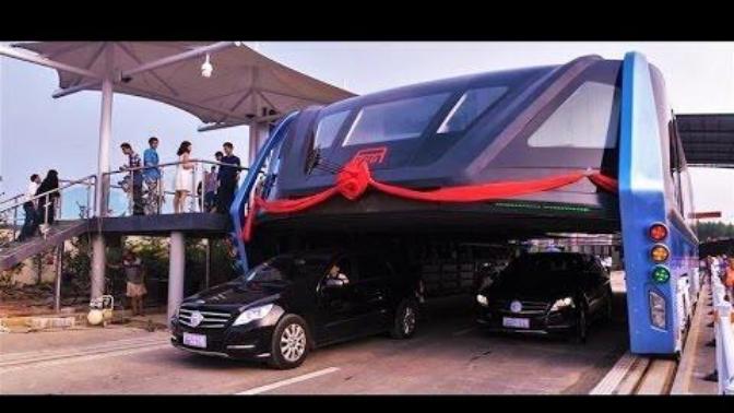 This straddling bus in china is now a reality, but do you think its a good idea?