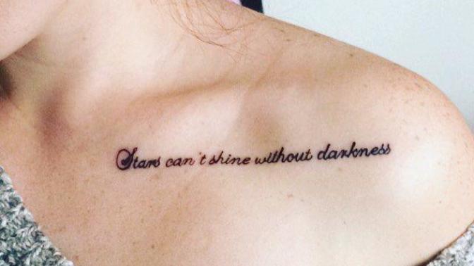 Collar bone tattoo?