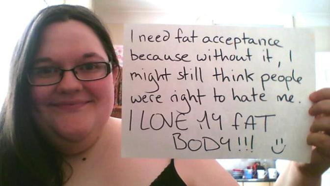 Why are people encouraging people to be fat with fat acceptance, when there are starving kids around the world?