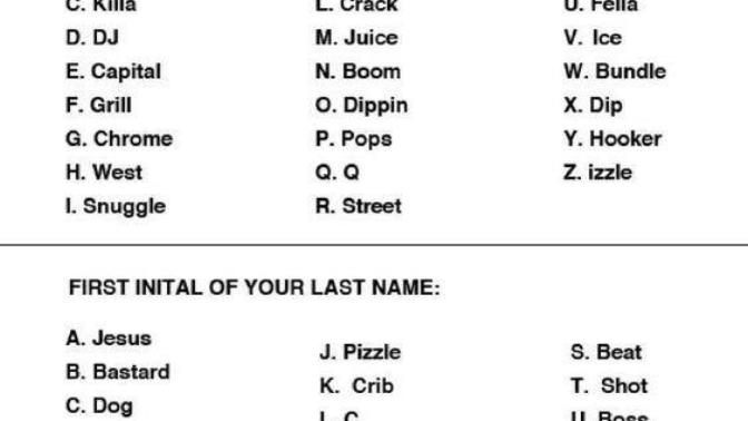 What is your rapper name?