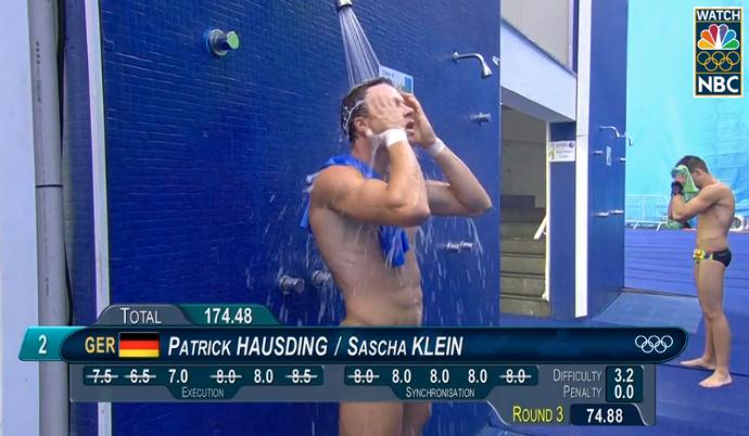 Do you think Olympic diving suits for guys are just TOO damn small?