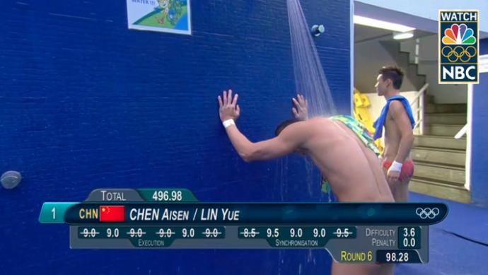 Do you think Olympic diving suits for guys are just TOO damn small?