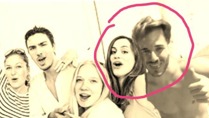Does leaning into someone in a selfie mean something?