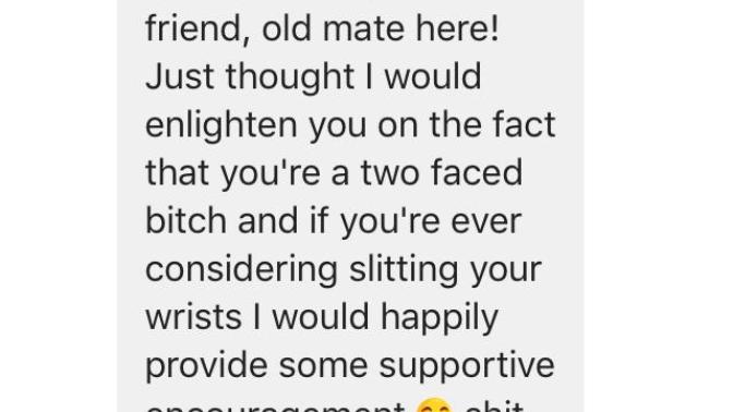 Guys, Should I go to the school about some nasty messages I received from another student?