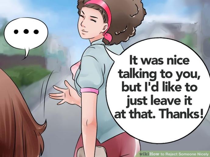 If someone likes you and you reject them,do you think ignoring them and restricting communication is best approach?