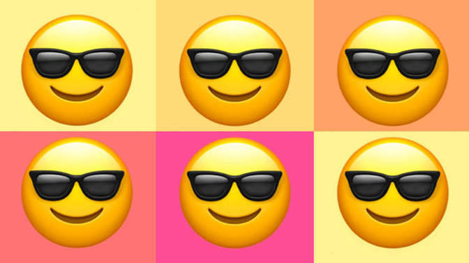 What does the sunglasses emoji mean?