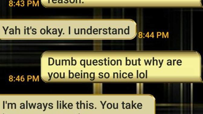 So dont judge us base on this convo (picture): so we were fuck buddies, dated, didn't work out much because of him, got into an argument-i apologized?