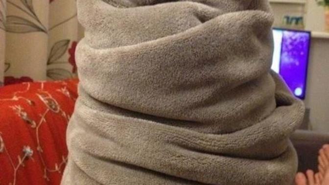 Girls would you like it if your boyfriend rolled you up in a blanket like a burrito😀?