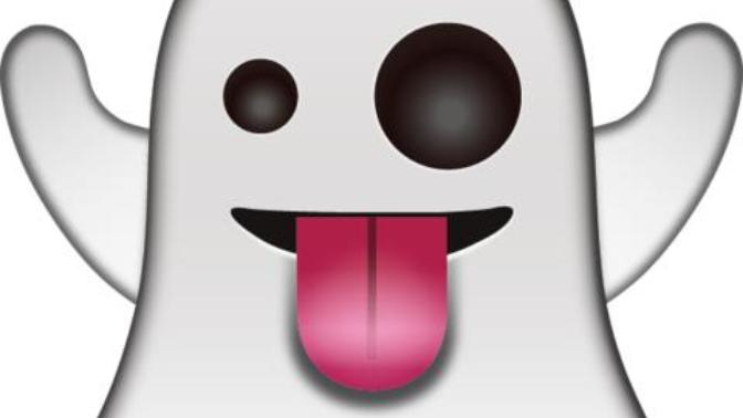 What does it mean when a guy keeps texting you the ghost emoji?