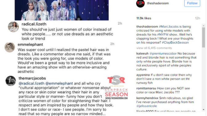 Predominantly white models sporting dreadlocks at the Marc Jacobs fashion show- Cultural appropriation, or have people gotten unnecessarily butt-hurt?