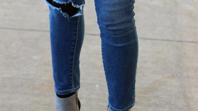 School dress code says no ripped jeans, but would they be ok if I had leggings under?