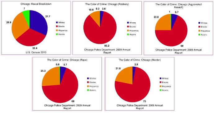 Chicago crime by race. Blacks and Hispanics commit more crimes than others. Why?