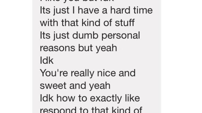 What does this message mean from a girl?