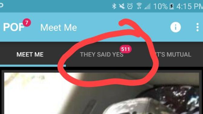 Do guys swipe right for fun on POF?