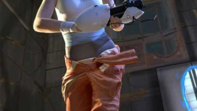 Am I the only one who thinks Chell from the Portal video game series is hot/sexy?