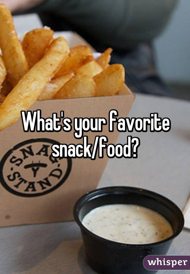 What's your favourite snack?