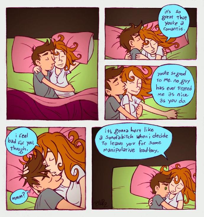 Why do hot chicks choose us Alpha/bastard/bad boy types over boring NICE Guys?