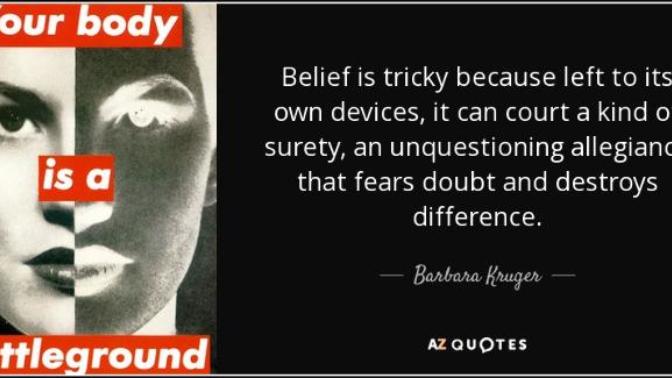 Do you have faith? Do you believe?