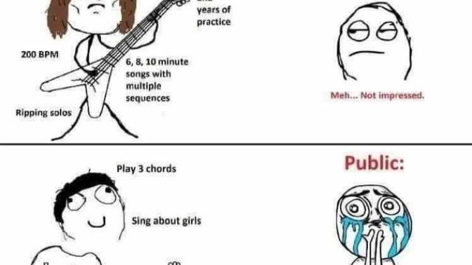 The unfair life of lead guitarists.. Is lead guitar attractive?
