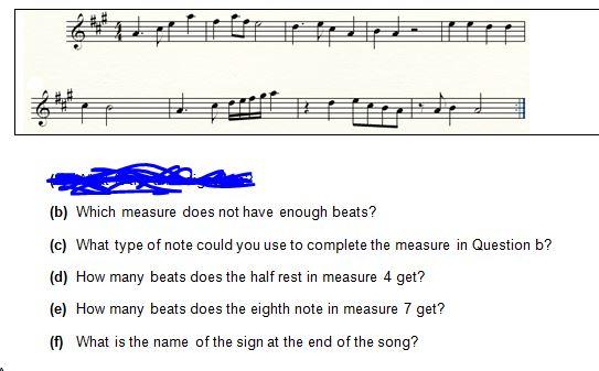 Music class Homework help I really don't understand this?