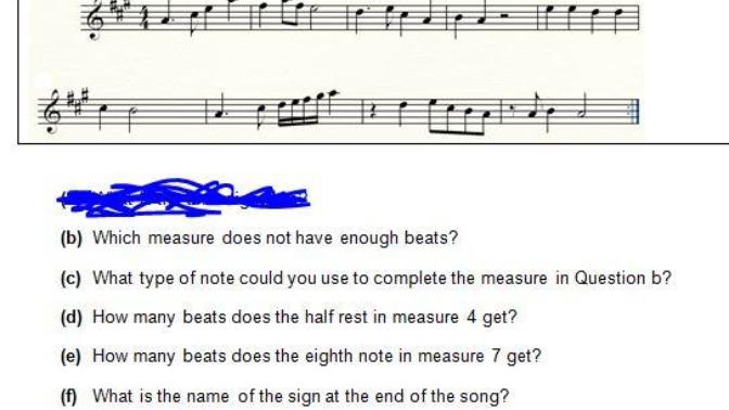 Music class Homework help I really don't understand this?
