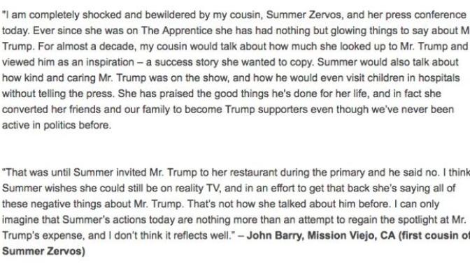Donald Trump grope victims PROVED FALSE one by one, what do you think?