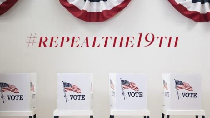 Trump fans want to eliminate women's right to vote to ensure his win with #Repealthe19th. How do you feel about this?