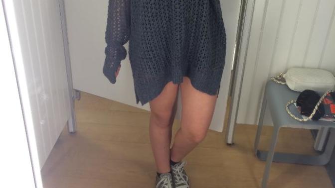 What should I wear with this sweater to stay warm?