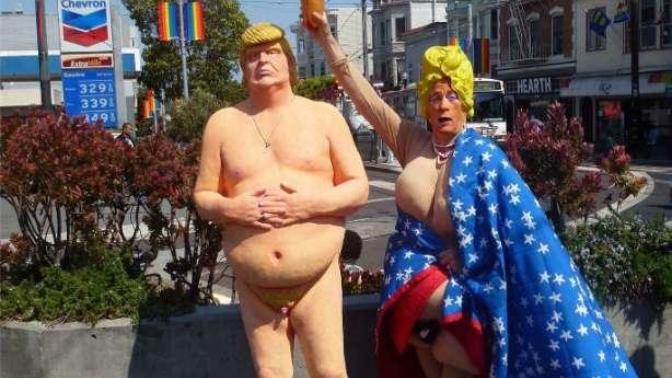 Why do you think they left the Trump statue for HOURS but it took just some MINUTES to remove Clinton's?