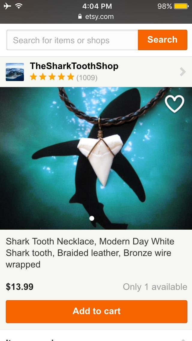 Can a shark tooth necklace make a guy seem more attractive, or at least appear more like a bad boy type?