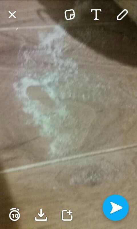I found this weird sparkly white powder under my bed... What is it??