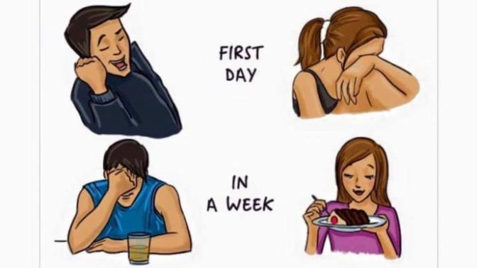 Why do we believe the lie that women get over a break up faster than men?
