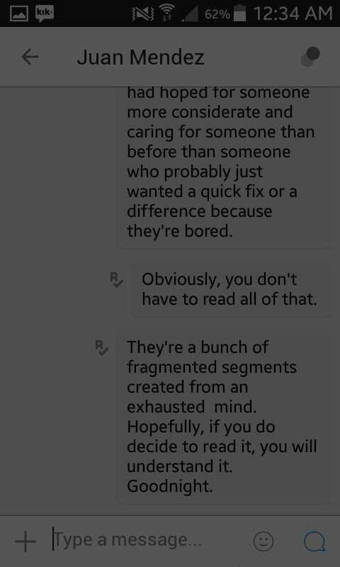 Should I respond after this? (Sorry for darkness, took screenshots with a brightness app running as it was very late in the day)?